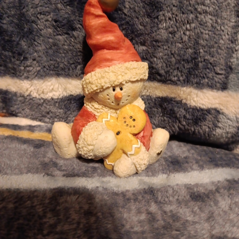 Festive Snowman Holiday Decor with Red Hat